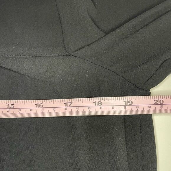 Loft Black Long Sleeve Blouse with Side Ties size Small - Picture 7 of 11